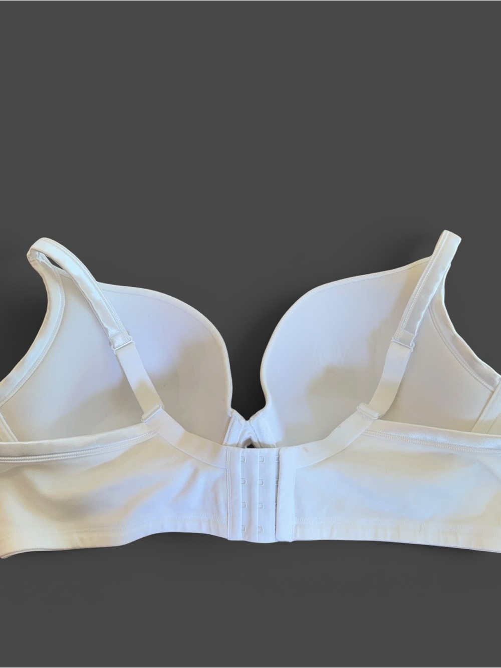 Cacique NWT White Push-Up Plunge Underwire Bra 46D Plus Size - Picture 10 of 13